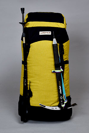 収納式ピッケルバンドの使用法