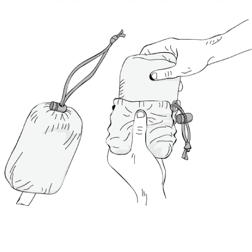 ツェルトを袋から出してみよう